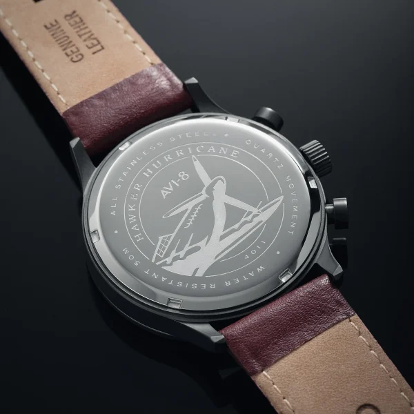 Hawker Hurricane – Blood Red – Classic Chronograph 8