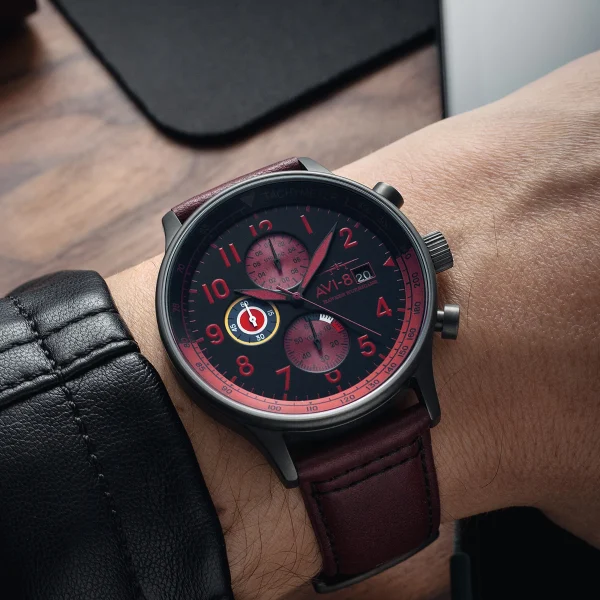 Hawker Hurricane – Blood Red – Classic Chronograph 11