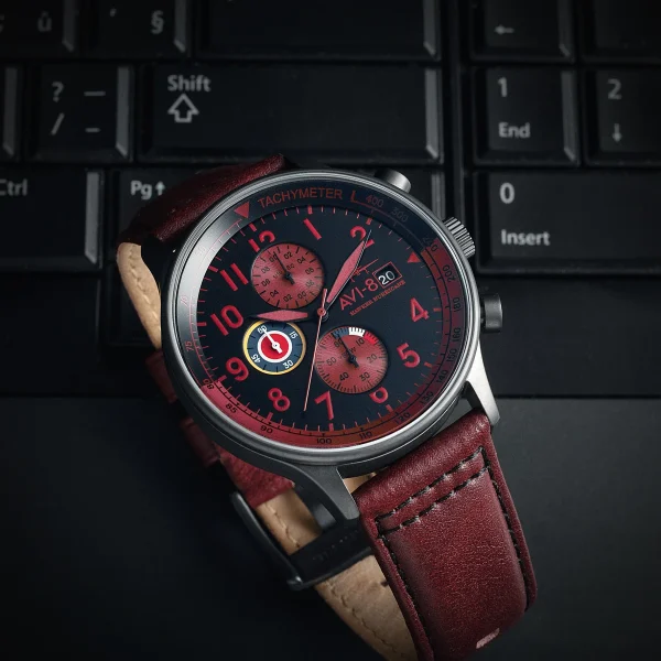 Hawker Hurricane – Blood Red – Classic Chronograph 4