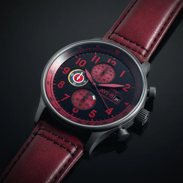 Hawker Hurricane – Blood Red – Classic Chronograph 9