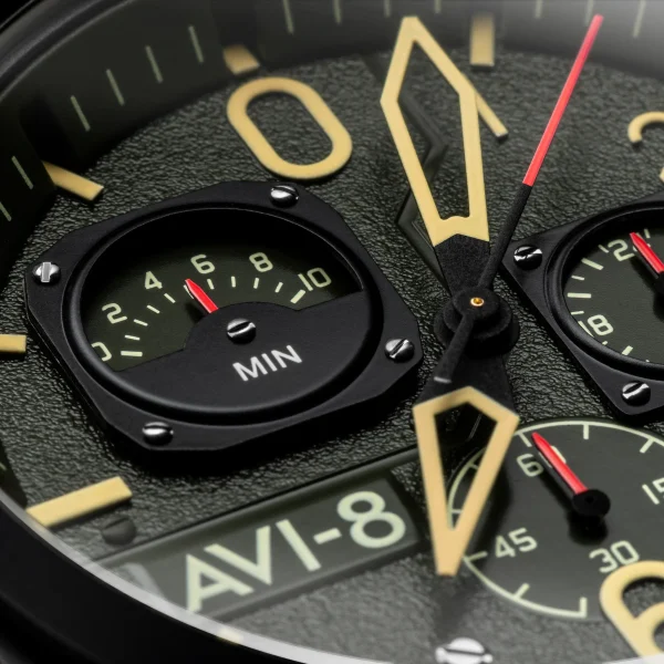 Hawker Hunter – DEEP GREEN BLACK – Retrograde Chronograph 4