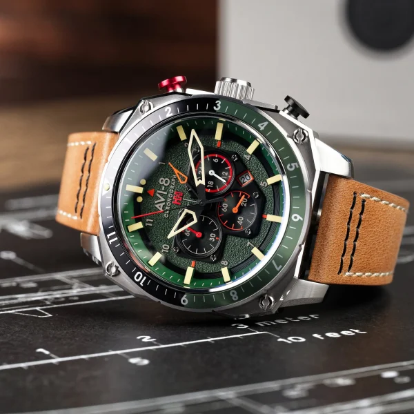Hawker Hunter – FOREST – Atlas Dual Time Chronograph 9