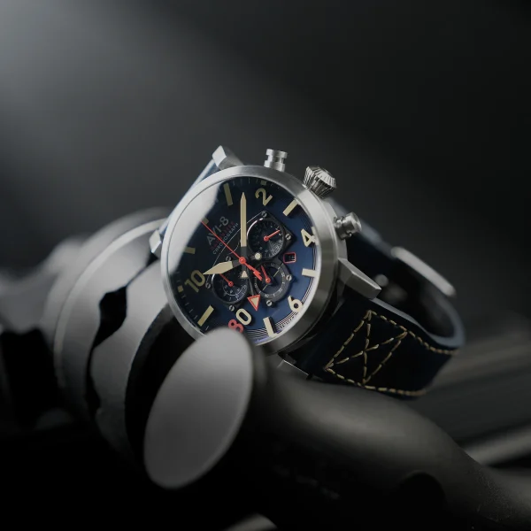 Dambusters – NAVY BLUE – 617 Squadron 80th Anniversary Dual Time Chronograph 3