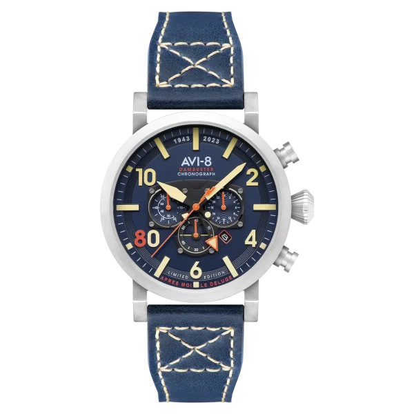 Dambusters – NAVY BLUE – 617 Squadron 80th Anniversary Dual Time Chronograph
