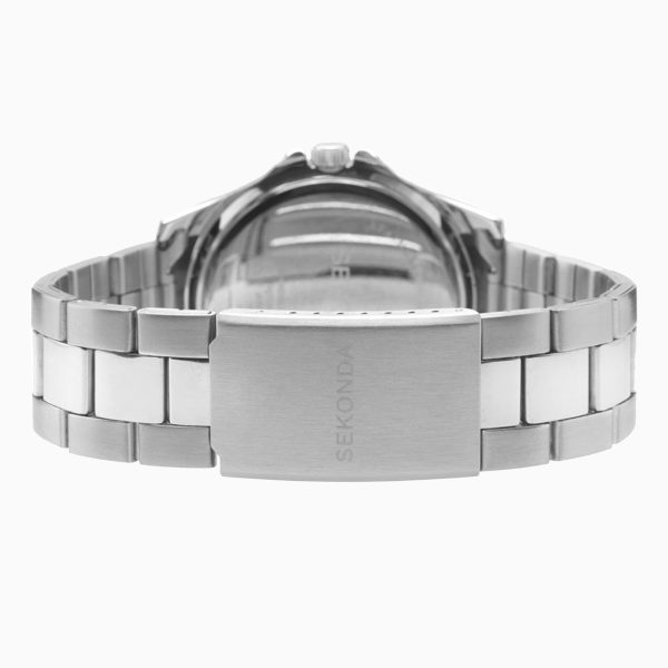 Dive Men’s Watch  –  Silver Case & Stainless Steel Bracelet with Blue Dial 3
