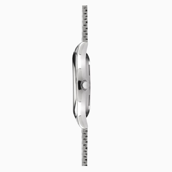 Easy Reader Men’s Watch  –  Silver Case & Stainless Steel Expander with White Dial 5