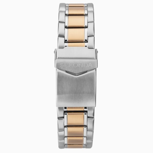 Men’s Watch  –  Two Tone Case & Stainless Steel Bracelet with Silver Dial 3