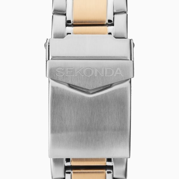 Men’s Watch  –  Two Tone Case & Stainless Steel Bracelet with Silver Dial 2