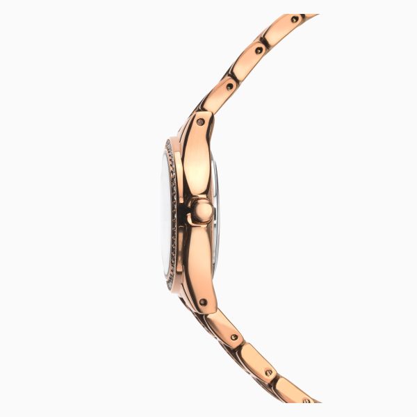 Day To Night Ladies Watch  –  Rose Gold Case & Alloy Bracelet with Rose Dial 6