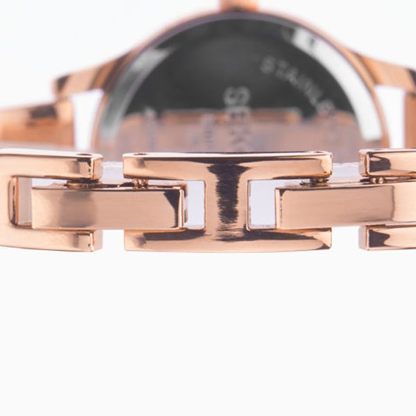 Ladies Watch  –  Rose Gold Case & Alloy Bracelet with Rose Gold Dial 3