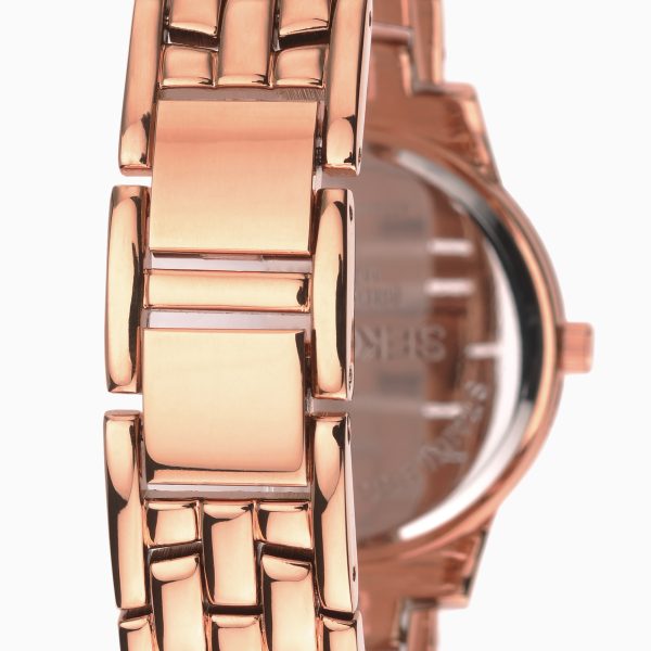 Charlotte Ladies Watch  –  Rose Gold Case & Alloy Bracelet with Rose Gold Dial 3