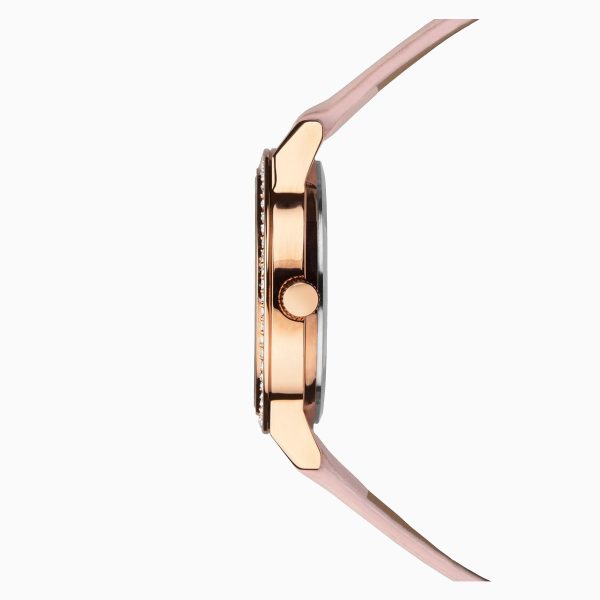 Ladies Watch  –  Rose Gold Case & PU Strap with Pink Dial 5