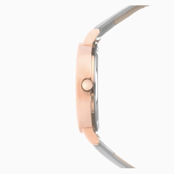 Ladies Watch  –  Rose Gold Case & PU Strap with Grey Dial 5