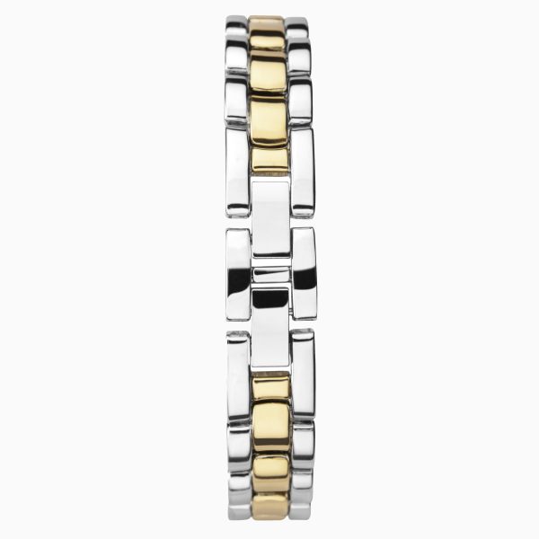 Day To Night Ladies Watch  –  Two Tone Case & Alloy Bracelet with Blue Dial 3