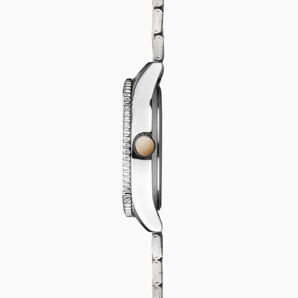 Maverick Men’s Watch  –  Silver Case & Stainless Steel Bracelet with Black Dial 5