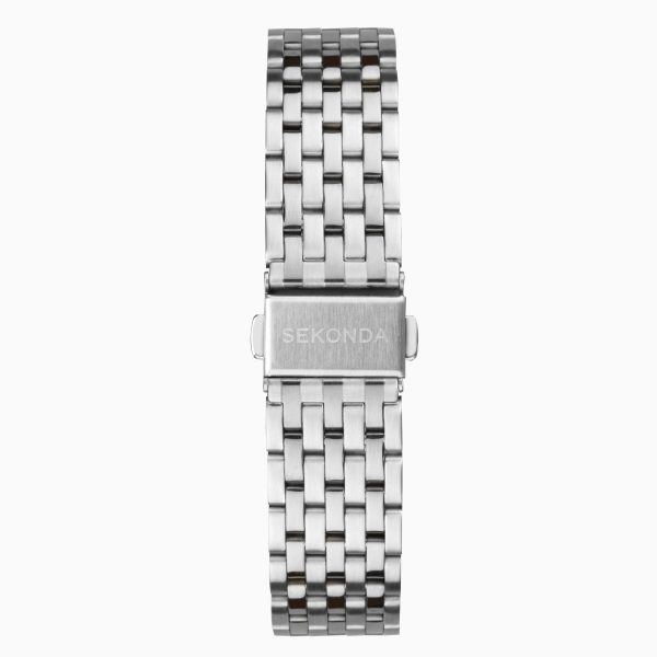 Maverick Men’s Watch  –  Silver Case & Stainless Steel Bracelet with Silver Dial 2