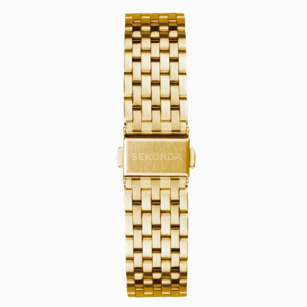 Maverick Men’s Watch  –  Gold Case & Stainless Steel Bracelet with Champagne Dial 2