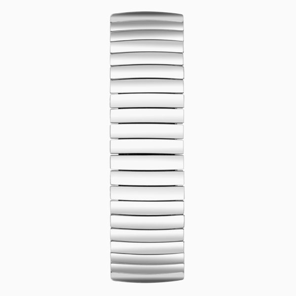 Easy Reader Men’s Watch  –  Silver Alloy Case & Stainless Steel Expander Bracelet with White Dial 2