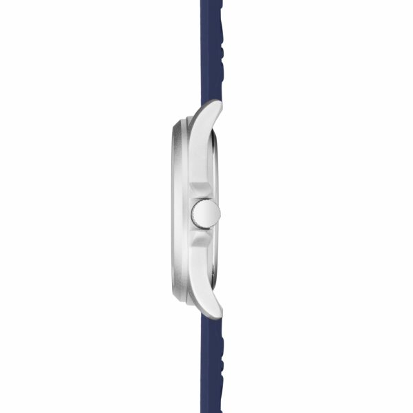 Altitude Men’s Watch  –  Silver Alloy Case & Blue Rubber Strap with Blue Dial 5
