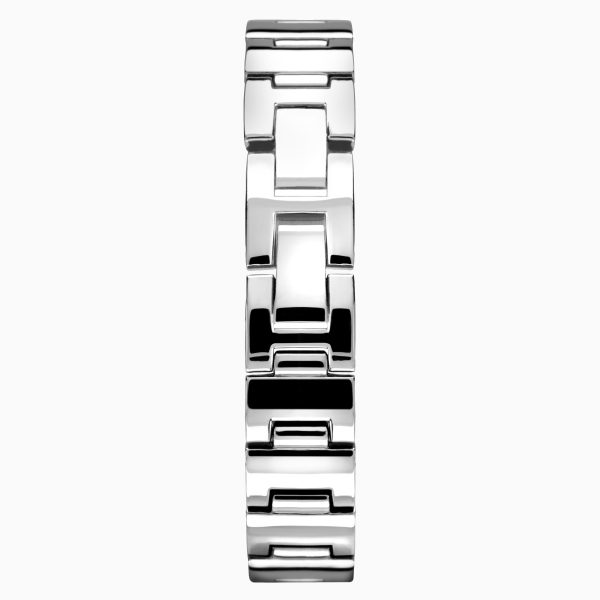 Day To Night Ladies Watch  –  Silver Case & Alloy Bracelet with White Dial 3