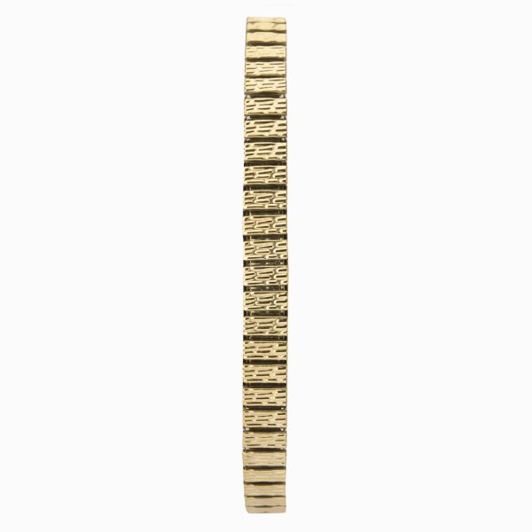 Mila Ladies Watch  –  Gold Case & Stainless Steel Bracelet with Black Dial 2