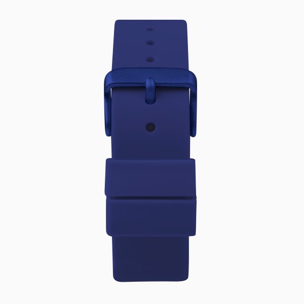 Palette Ladies Watch  –  Blue Case & Silicone Strap with Blue Dial 2