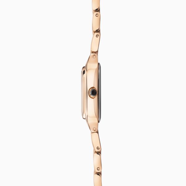 Monica Ladies Watch  –  Rose Gold Alloy Case & Bracelet with White Dial 5
