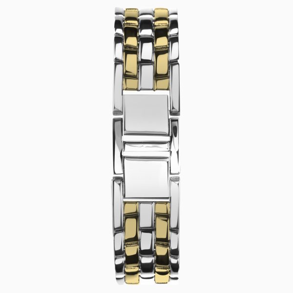 Charlotte Ladies Watch  –  Two Tone Alloy Case & Bracelet with Silver Dial 2