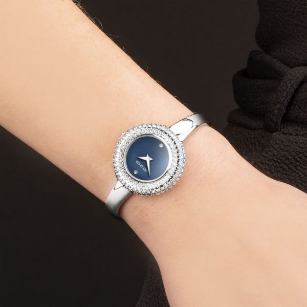 Radiance Ladies Watch  –  Silver Brass Case & Bracelet with Blue Mother-of-Pearl Dial 3