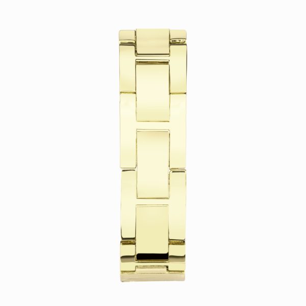 Crystal Ladies Watch  –  Gold Alloy Case & Bracelet with Champagne Dial 2