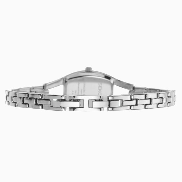 Cocktail Ladies Watch  –  Silver Case & Alloy Bracelet with Silver White Dial 2