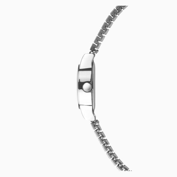 Easy Reader Ladies Watch  –  Silver Case & Stainless Steel Expander with Silver Dial 4