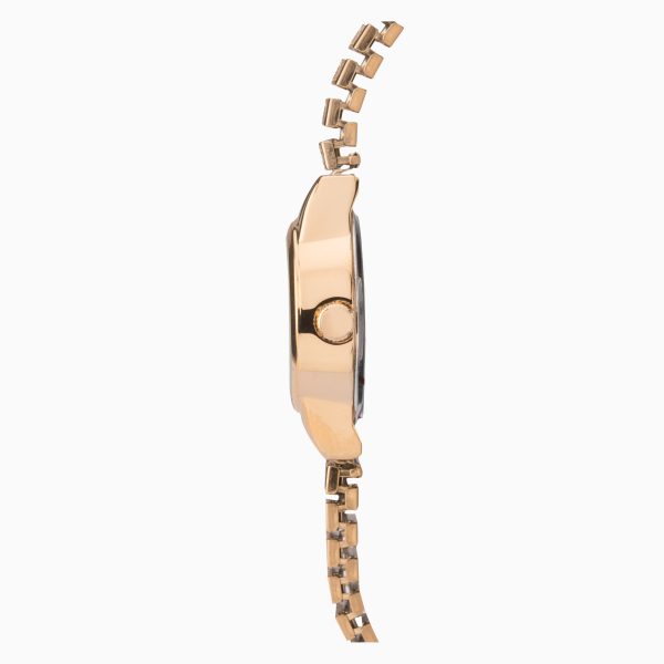 Easy Reader Ladies Watch  –  Gold Case & Stainless Steel Expander with White Dial 5