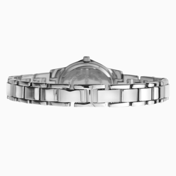 Day To Night Ladies Watch  –  Silver Case & Alloy Bracelet with White Dial 2