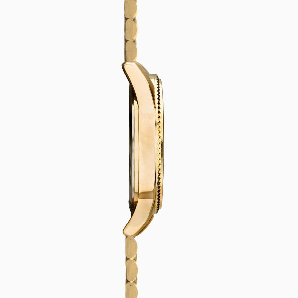 King Men’s Watch  –  Gold Case & Stainless Steel Bracelet with Black Dial 4