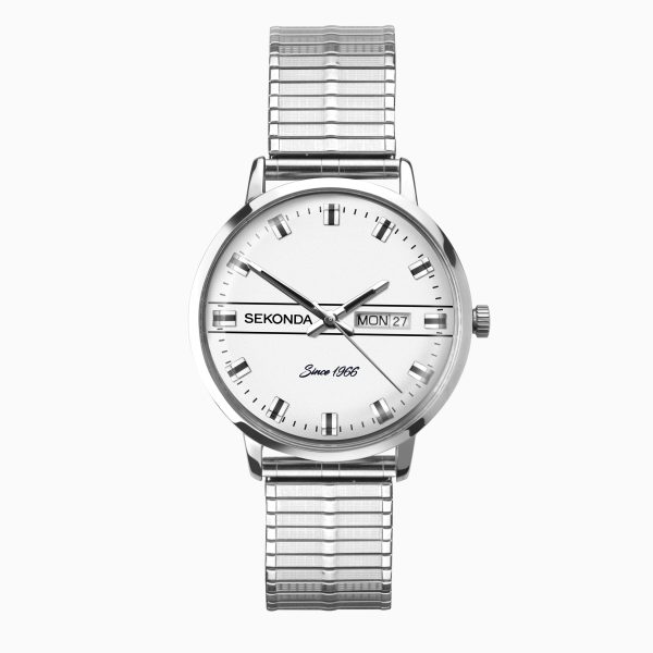 Originals Men’s Watch  –  Silver Case & Stainless Steel Bracelet with Silver Dial