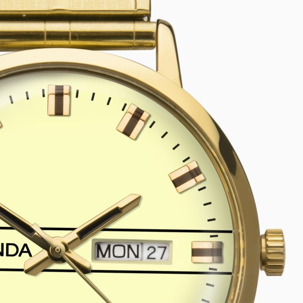Originals Men’s Watch  –  Gold Case & Stainless Steel Bracelet with Cream Dial 7