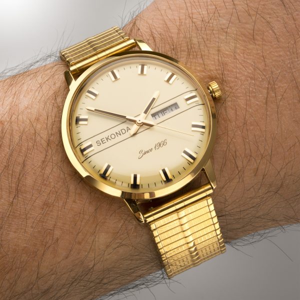 Originals Men’s Watch  –  Gold Case & Stainless Steel Bracelet with Cream Dial 6