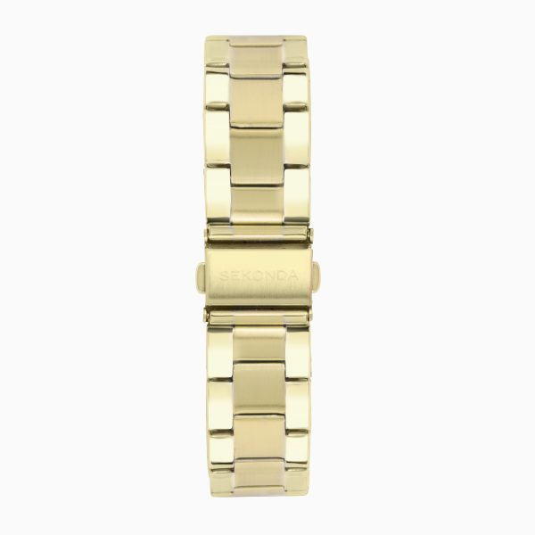 Taylor Men’s Watch  –  Gold Case & Stainless Steel Bracelet with Green Dial 3