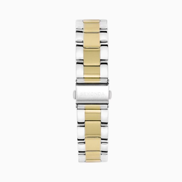 Taylor Men’s Watch  –  Two Tone Case & Stainless Steel Bracelet with Champagne Dial 3