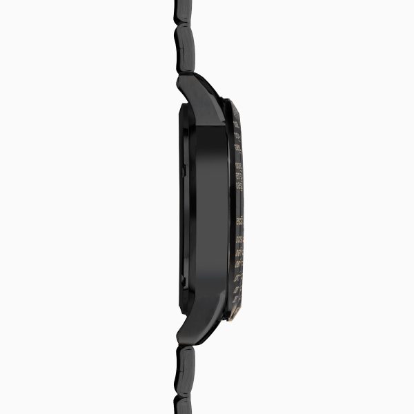 Velocity Chronograph Men’s Watch  –  Black Case & Black Stainless Steel Bracelet with Black Dial 4