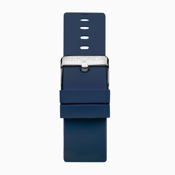 Motion Smart Watch  –  Gold Case & Blue Silicone Strap 4