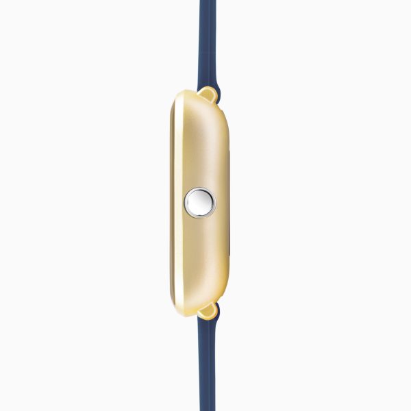 Motion Smart Watch  –  Gold Case & Blue Silicone Strap 2