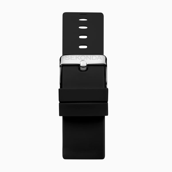 Motion Smart Watch  –  Gold Case & Black Silicone Strap 2