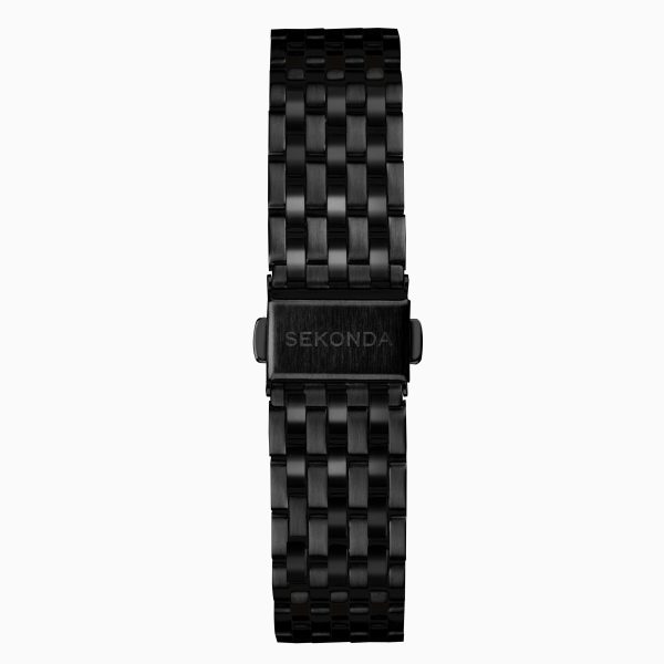 Maverick Men’s Watch  –  Black Case & Black Stainless Steel Bracelet with Black Dial 2