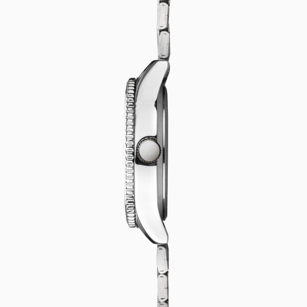 Maverick Men’s Watch  –  Silver Case & Silver Stainless Steel Bracelet with Blue Dial 5