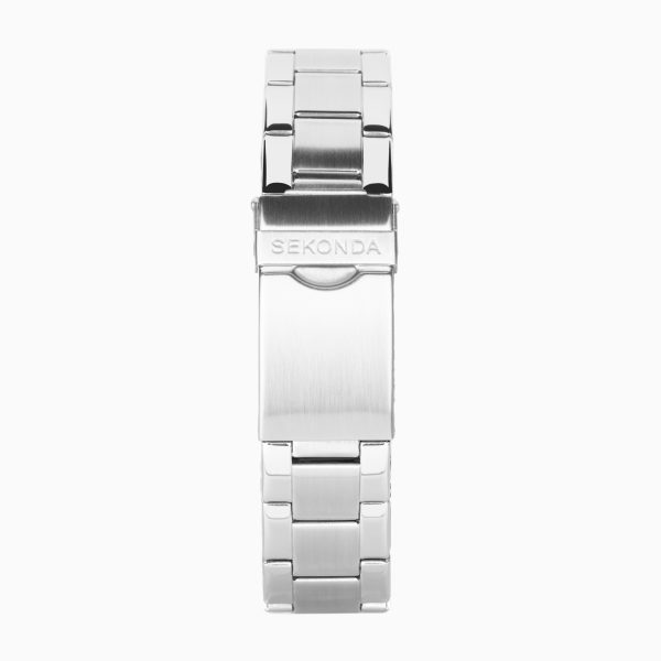 Hudson Men’s Watch  –  Stainless Steel Case & Bracelet with Black Dial 2