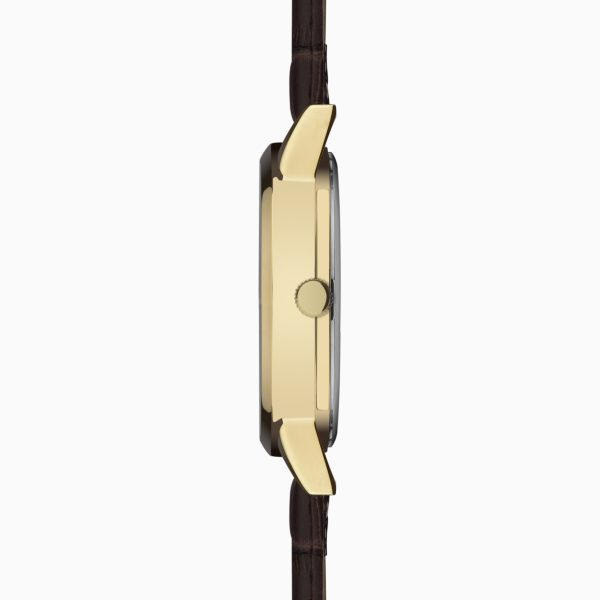Jackson Men’s Watch  –  Gold Alloy Case & Brown Leather Strap with Green Dial 6