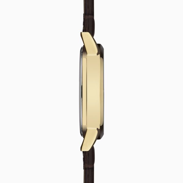 Jackson Men’s Watch  –  Gold Alloy Case & Brown Leather Strap with Green Dial 3
