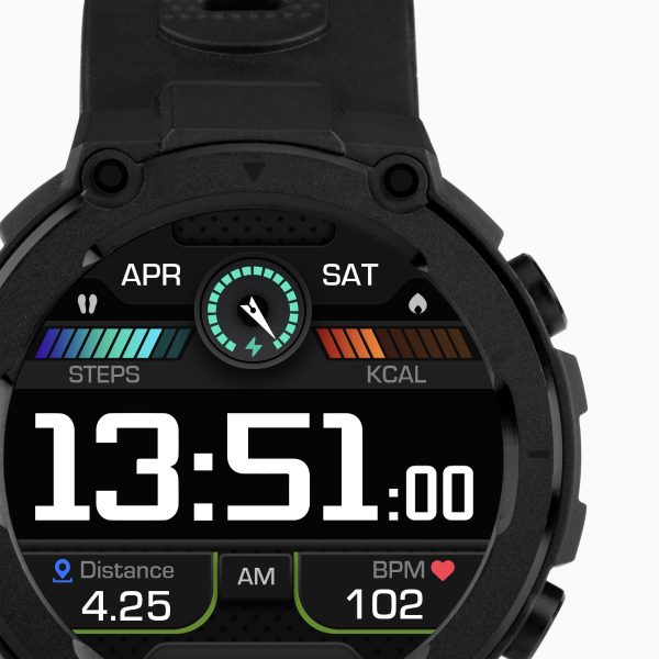 Alpine GPS Smart Watch  –  Black Plastic Case & Strap 5